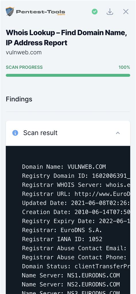 free whois lookup tool.